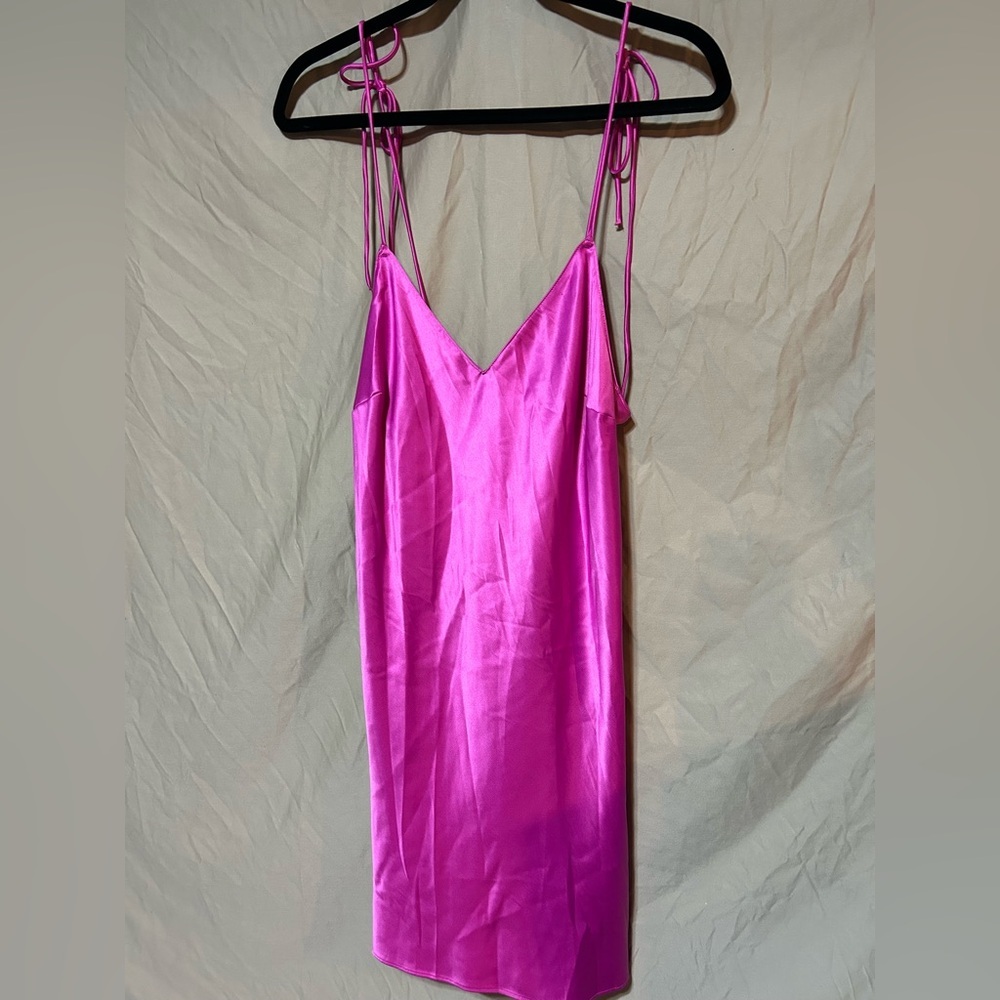 Victoria’s Secret hot pink slip dress